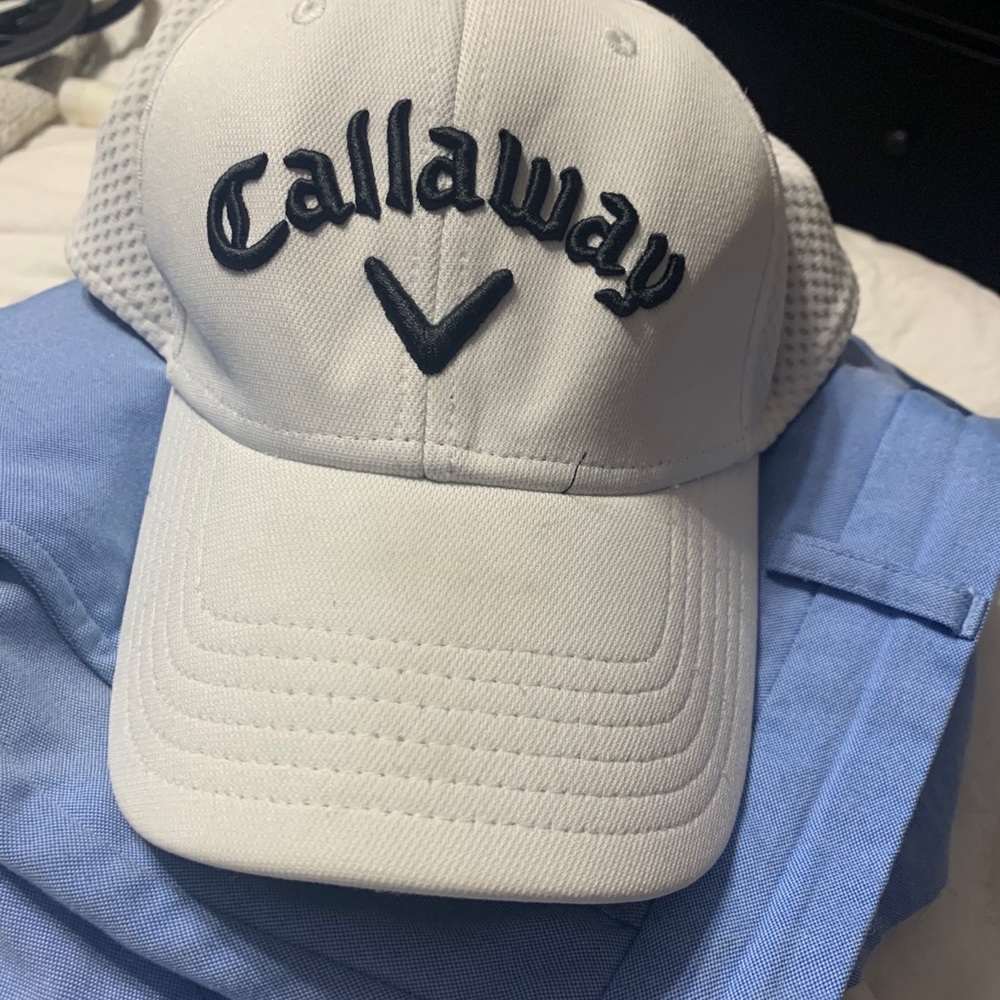 Callaway white flex golf hat